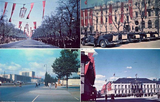 Foto Berwarna Langka, Berlin pada 1937 di masa Hitler